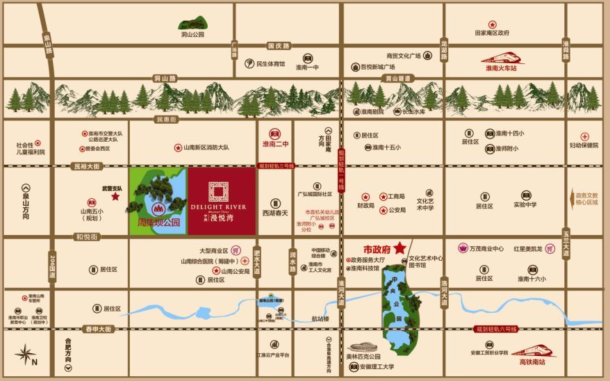 淮南C位出道！淮南山南二中旁進駐大牌房企！項目效果圖曝光預(yù)計住宅總戶數(shù)約1500戶進來了解一下！