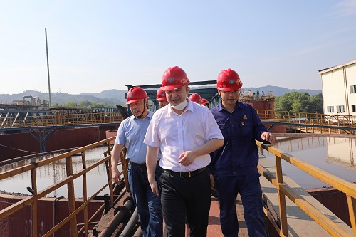 湖南黃金集團黨委書記、董事長王選祥一行到中南冶煉調(diào)研